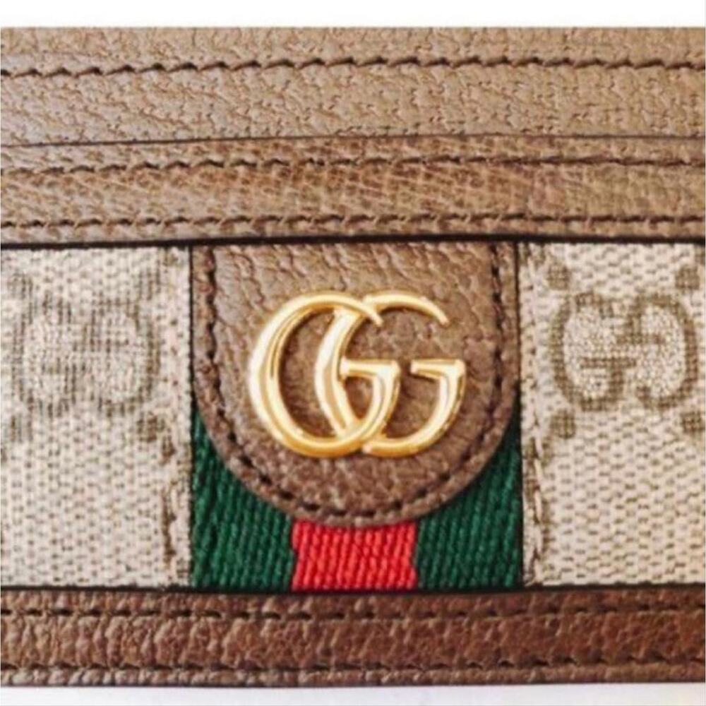 GUCCI Ophidia GG logo leather card holder case - Picture 5 of 7